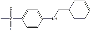 N-(cyclohex-3-en-1-ylmethyl)-4-methanesulfonylaniline 结构式