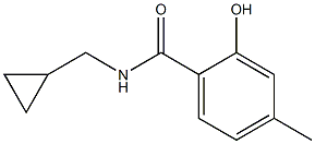 N-(cyclopropylmethyl)-2-hydroxy-4-methylbenzamide 结构式