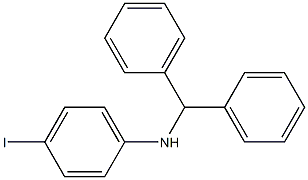 N-(diphenylmethyl)-4-iodoaniline 结构式