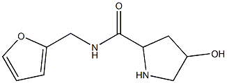 N-(furan-2-ylmethyl)-4-hydroxypyrrolidine-2-carboxamide 结构式