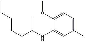 N-(heptan-2-yl)-2-methoxy-5-methylaniline 结构式