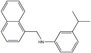 N-(naphthalen-1-ylmethyl)-3-(propan-2-yl)aniline 结构式