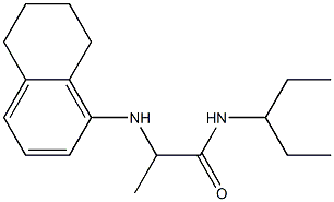 N-(pentan-3-yl)-2-(5,6,7,8-tetrahydronaphthalen-1-ylamino)propanamide 结构式