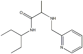 N-(pentan-3-yl)-2-[(pyridin-2-ylmethyl)amino]propanamide 结构式