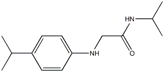 N-(propan-2-yl)-2-{[4-(propan-2-yl)phenyl]amino}acetamide 结构式