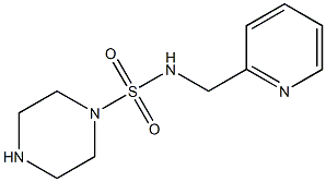 N-(pyridin-2-ylmethyl)piperazine-1-sulfonamide 结构式