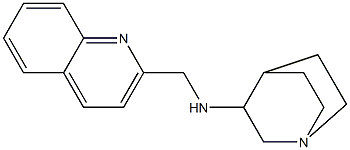 N-(quinolin-2-ylmethyl)-1-azabicyclo[2.2.2]octan-3-amine 结构式