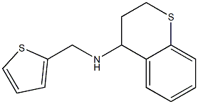 N-(thiophen-2-ylmethyl)-3,4-dihydro-2H-1-benzothiopyran-4-amine 结构式