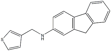 N-(thiophen-3-ylmethyl)-9H-fluoren-2-amine 结构式