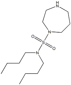 N,N-dibutyl-1,4-diazepane-1-sulfonamide 结构式