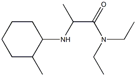 N,N-diethyl-2-[(2-methylcyclohexyl)amino]propanamide 结构式