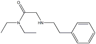 N,N-diethyl-2-[(2-phenylethyl)amino]acetamide 结构式