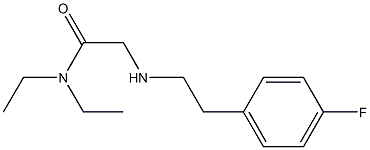 N,N-diethyl-2-{[2-(4-fluorophenyl)ethyl]amino}acetamide 结构式