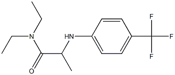 N,N-diethyl-2-{[4-(trifluoromethyl)phenyl]amino}propanamide 结构式