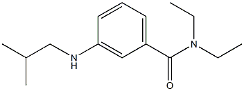 N,N-diethyl-3-[(2-methylpropyl)amino]benzamide 结构式