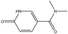 N,N-dimethyl-6-oxo-1,6-dihydropyridine-3-carboxamide 结构式