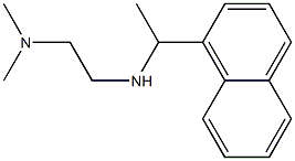 N,N-dimethyl-N'-[1-(1-naphthyl)ethyl]ethane-1,2-diamine 结构式