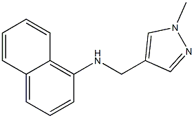 N-[(1-methyl-1H-pyrazol-4-yl)methyl]naphthalen-1-amine 结构式