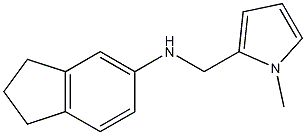 N-[(1-methyl-1H-pyrrol-2-yl)methyl]-2,3-dihydro-1H-inden-5-amine 结构式