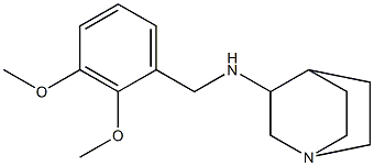 N-[(2,3-dimethoxyphenyl)methyl]-1-azabicyclo[2.2.2]octan-3-amine 结构式