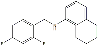 N-[(2,4-difluorophenyl)methyl]-5,6,7,8-tetrahydronaphthalen-1-amine 结构式