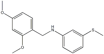 N-[(2,4-dimethoxyphenyl)methyl]-3-(methylsulfanyl)aniline 结构式