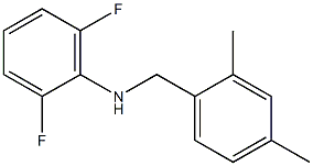 N-[(2,4-dimethylphenyl)methyl]-2,6-difluoroaniline 结构式