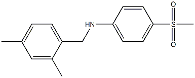 N-[(2,4-dimethylphenyl)methyl]-4-methanesulfonylaniline 结构式