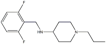 N-[(2,6-difluorophenyl)methyl]-1-propylpiperidin-4-amine 结构式