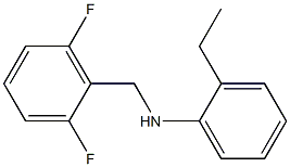 N-[(2,6-difluorophenyl)methyl]-2-ethylaniline 结构式