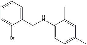 N-[(2-bromophenyl)methyl]-2,4-dimethylaniline 结构式