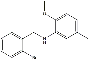 N-[(2-bromophenyl)methyl]-2-methoxy-5-methylaniline 结构式