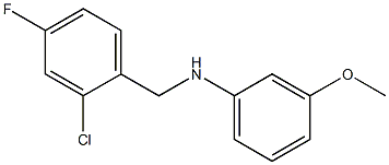 N-[(2-chloro-4-fluorophenyl)methyl]-3-methoxyaniline 结构式