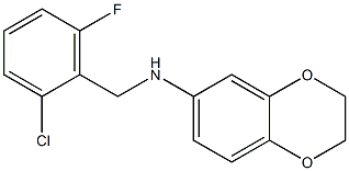 N-[(2-chloro-6-fluorophenyl)methyl]-2,3-dihydro-1,4-benzodioxin-6-amine 结构式