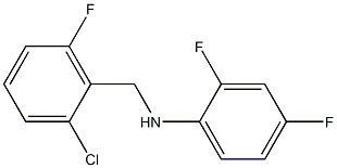 N-[(2-chloro-6-fluorophenyl)methyl]-2,4-difluoroaniline 结构式