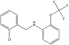 N-[(2-chlorophenyl)methyl]-2-(trifluoromethoxy)aniline 结构式