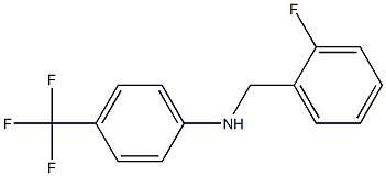 N-[(2-fluorophenyl)methyl]-4-(trifluoromethyl)aniline 结构式