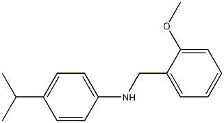 N-[(2-methoxyphenyl)methyl]-4-(propan-2-yl)aniline 结构式