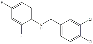 N-[(3,4-dichlorophenyl)methyl]-2,4-difluoroaniline 结构式