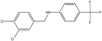 N-[(3,4-dichlorophenyl)methyl]-4-(trifluoromethyl)aniline 结构式