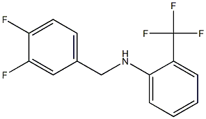N-[(3,4-difluorophenyl)methyl]-2-(trifluoromethyl)aniline 结构式