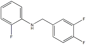 N-[(3,4-difluorophenyl)methyl]-2-fluoroaniline 结构式