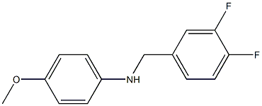 N-[(3,4-difluorophenyl)methyl]-4-methoxyaniline 结构式