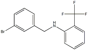 N-[(3-bromophenyl)methyl]-2-(trifluoromethyl)aniline 结构式