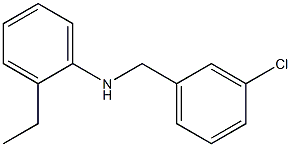 N-[(3-chlorophenyl)methyl]-2-ethylaniline 结构式