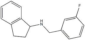 N-[(3-fluorophenyl)methyl]-2,3-dihydro-1H-inden-1-amine 结构式