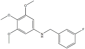 N-[(3-fluorophenyl)methyl]-3,4,5-trimethoxyaniline 结构式