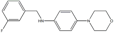 N-[(3-fluorophenyl)methyl]-4-(morpholin-4-yl)aniline 结构式