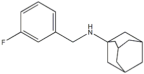 N-[(3-fluorophenyl)methyl]adamantan-1-amine 结构式