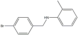 N-[(4-bromophenyl)methyl]-2-methylaniline 结构式